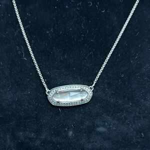 Kendra Scott Silver Necklace with Abalone
